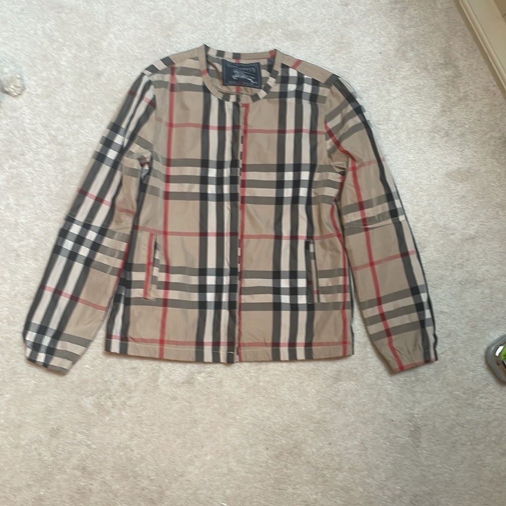 Burberry Tan Plaid Jacket